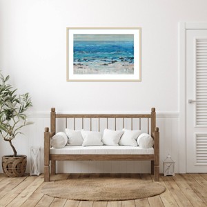 Amanti Art Breaking at The Beach II by Tim Otoole Wood Framed Wall Art Print - 1 of 4