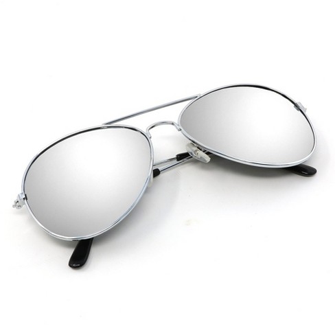 Big Mo's Toys Silver Mirrored Aviator Sunglasses Costume Accessory