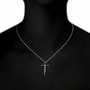 Faith Cross Necklace for Women, 925 Sterling Silver Pendant with Birthstone Initial, Christian Religious Gift - 2 of 4
