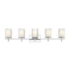 Grayson 5-Light Vanity Light - Artisan Design with Clear Glass and Inner Diffuser - 3 of 4