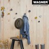 WAGNER – design yourself Multipurpose Wall Hook Set, Black Rubber & Steel, 4pc — Supports up to 35 lbs - 4 of 4