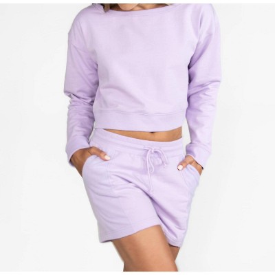 Women's French Terry Side Contrast Shorts - Body Wrappers