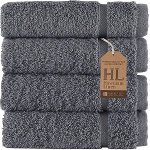 Hawmam Linen Washcloth Linen Set Original Turkish Cotton, Hotel Quality for Maximum Softness & Absorbency Face Towels for Hand, Kitchen & Cleaning - 1 of 4