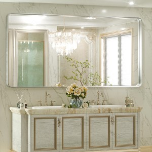 Keonjinn Framed Wall Mirror, Modern Rectangular Bathroom Vanity Mirror, Wall Mounted - 1 of 4