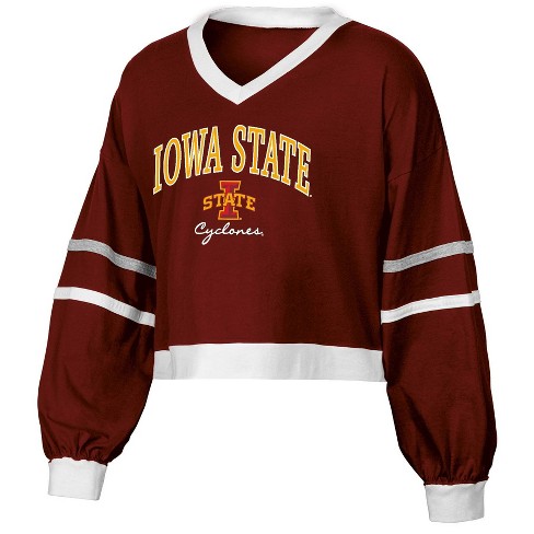 NCAA Iowa State Cyclones Women's Long Sleeve V-Neck T-Shirt - image 1 of 3