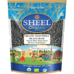 Organic Urad Whole / Black Gram - 32 oz (2Lb) 907g - Sheel Brand - USDA Certified Organic Product - 1 of 1