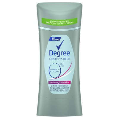Degree 0% Aluminum Odor Protect Calming Lavender Deodorant Stick - 2.6oz