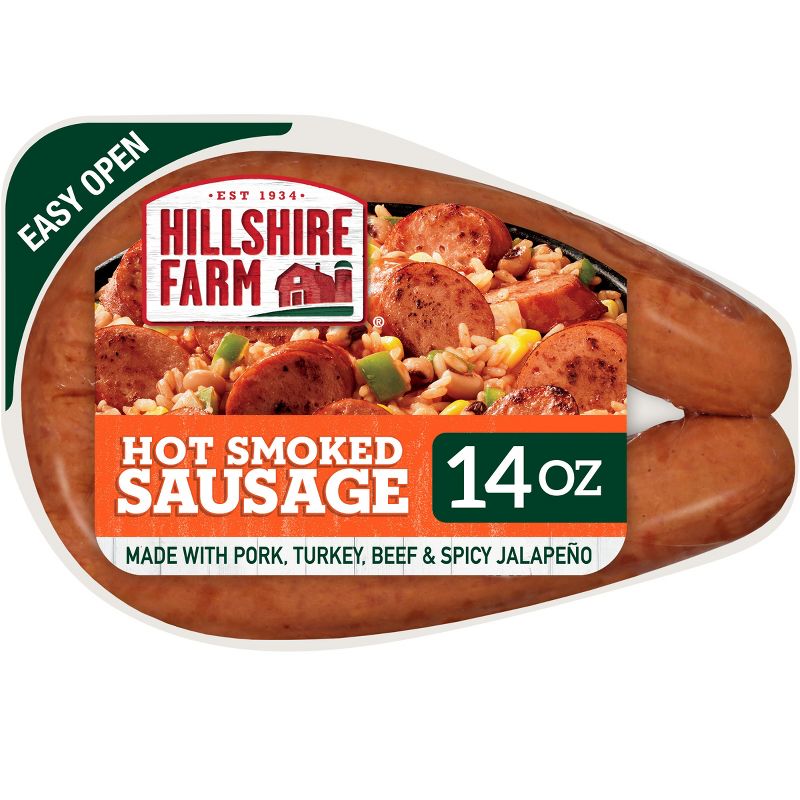 Hillshire Farm Hot Smoked Sausage - 14oz, 1 of 10