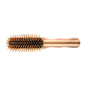 Bass Brushes The Green Brush - Premium Bamboo Handle and Bamboo Pin Style & Detangle Hair Brush - 7 Row - 1 of 4