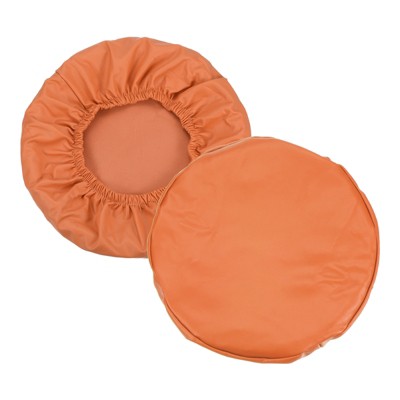 Unique Bargains Round Washable Elastic Bar Stool Cover for Dia 12"-14" Chair 2 Pcs