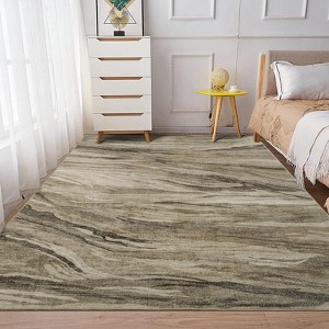 Abstract Area Rug Machine Washable Rug Modern Area Rug Stain Resistant Non-Slip Accent Rug Floor Cover Carpet Rug for Living Room Decor - 1 of 4