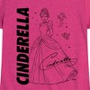 Girls' - Disney Princess - Cinderella with Birds Fitted Short Sleeve Graphic T-Shirt - 2 of 4