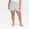 Women's Lace Trim Boxer Pajama Shorts - Colsie™ - 2 of 3