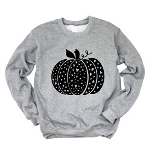 Simply Sage Market Heart Pumpkin Sweatshirt - 1 of 4