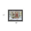 HomeRoots Decorated Holiday Porch Black Framed Wall Art - 3 of 4
