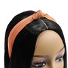 Glamlily 2 Pack Twist Knot Women's Headbands with Zipper (Yellow and Orange, 5.5 x 1.25 x 7 in) - 2 of 4