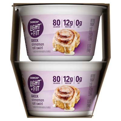 Light + Fit Apple Cinnamon Greek Yogurt - 12g Protein 21.2oz/4ct