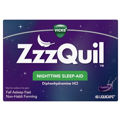 Zzzquil Nighttime Sleep-aid Liquicaps - 48ct : Target