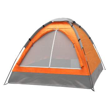Leisure Sports 2-Person Dome Tent with Rain Fly and Carry Bag, Orange
