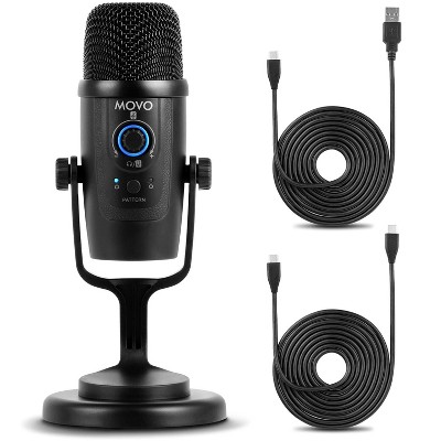 Movo UM300 Mini Desktop USB Microphone for Computer and Android Smartphones