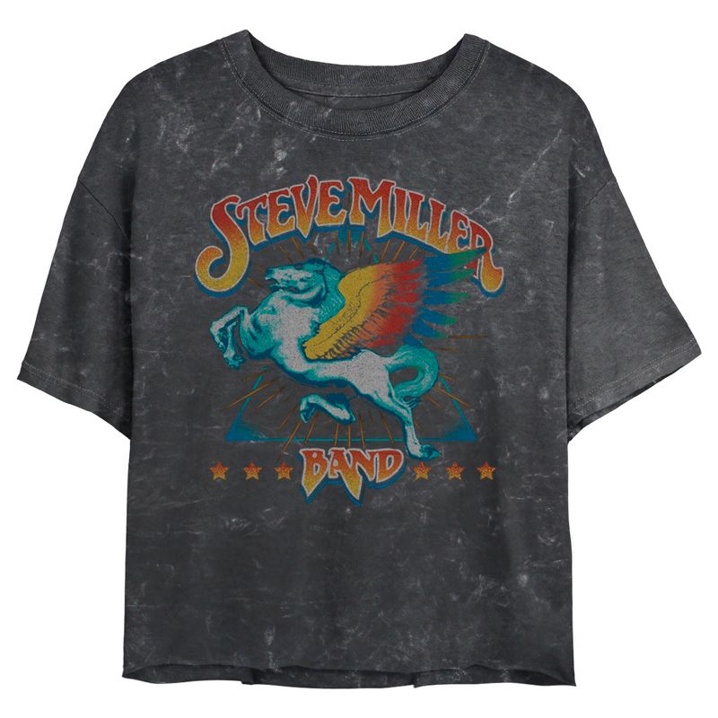 Junior's Women Steve Miller Band Colorful Retro Logo T-Shirt, 1 of 5