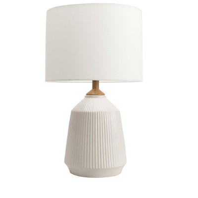 nuLOOM Renton Ceramic 24" Table Lamp Lighting - Cream 24" H x 15" W x 15"D