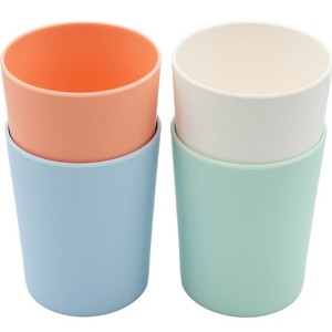 WeeSprout Bamboo Toddler Cups, Organic & Non-Plastic Cup for Big Kids or Baby, 10 oz, Set of 4 - 1 of 4