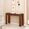 MH London Fritz 30" Solid Wood Console Table with Rectangle Top in Black - 2 of 4