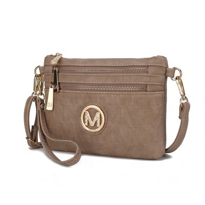 MKF Collection Roonie Milan M Signature Crossbody Wristlet Bag by Mia K