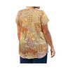 Women's Printed Tyler Flair Short Sleeve Top - Plus Size - On The Plus Side - 2 of 4