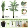 Artificial Palm Tree, Tall Faux Floor Palm Plant with Realistic Trunk, Lifelike Leaves, Indoor Decorative Tree with Planter - 4 of 4