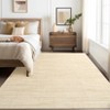 Modern Solid Color Rug Washable Rug with Non Slip TPR Backing, Minimalist Plain Carpet - 2 of 4