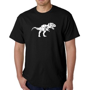 LA Pop Art Men's Word Art T-shirt - TYRANNOSAURUS REX - 1 of 4