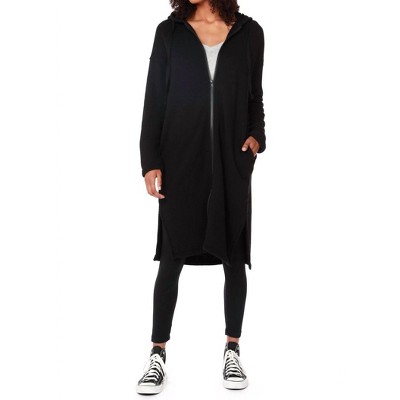 Women's Longline Zip-up Jacket - bobi