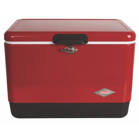 Coleman Steel 54qt Belted Cooler - Red