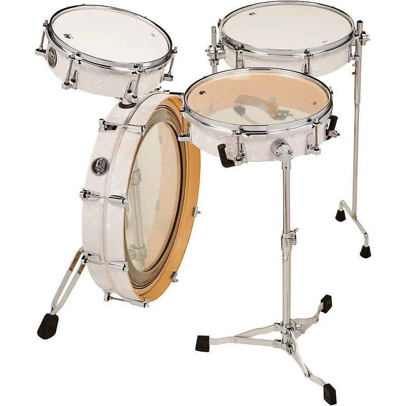 DW Performance Series 4-Piece Low Pro Travel Shell Pack White Marine Pearl, 3 of 6