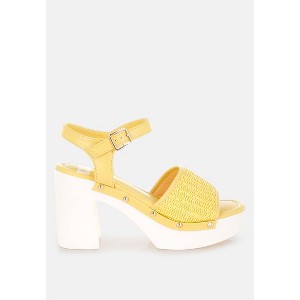 Mazaro Raffia Chunky Sandals Women - 1 of 4
