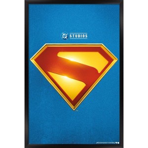 Trends International DC Comics Superman (2025) - Logo Framed Wall Poster Prints - 1 of 4