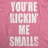 Maternity Kicking Me Smalls Funny T shirt Pregnancy Announcement Novelty Tee - Crazy Dog Maternity T Shirt With Movie Sayings - 3 of 4