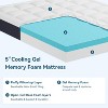 Lycvki 5 in. Gel Memory Foam Mattress with Pillowtop,Fiberglass-Free,CertiPUR-US® Certified,Bed in a Box - 4 of 4