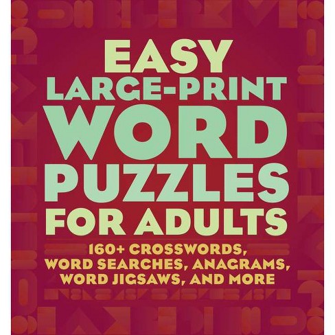 easy large print word puzzles for adults by rockridge press paperback target