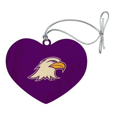 Ashland University Primary Logo Heart Love Wood Christmas Tree Holiday Ornament