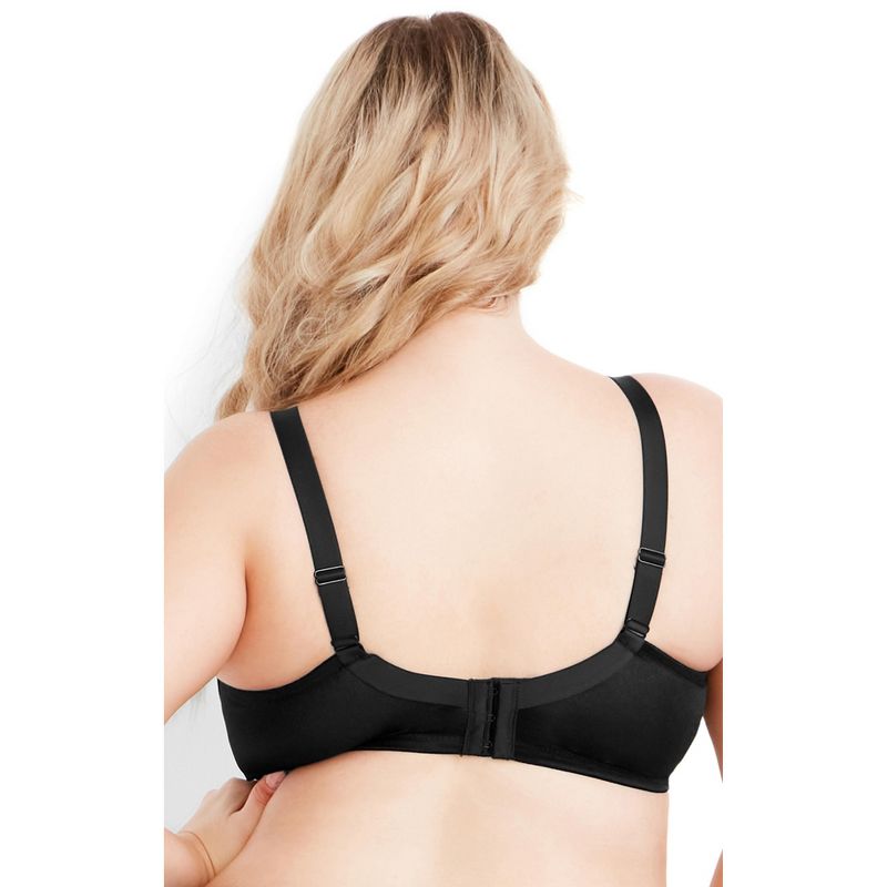 Women's Plus Size Minimizer Underwire Bra - black | AVENUE, 2 of 3