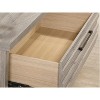 Alvear Contemporary Wood Nightstand with Metal Base, Weathered Gray - 2 of 4