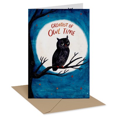 Halloween Card Greatest of Owl Time