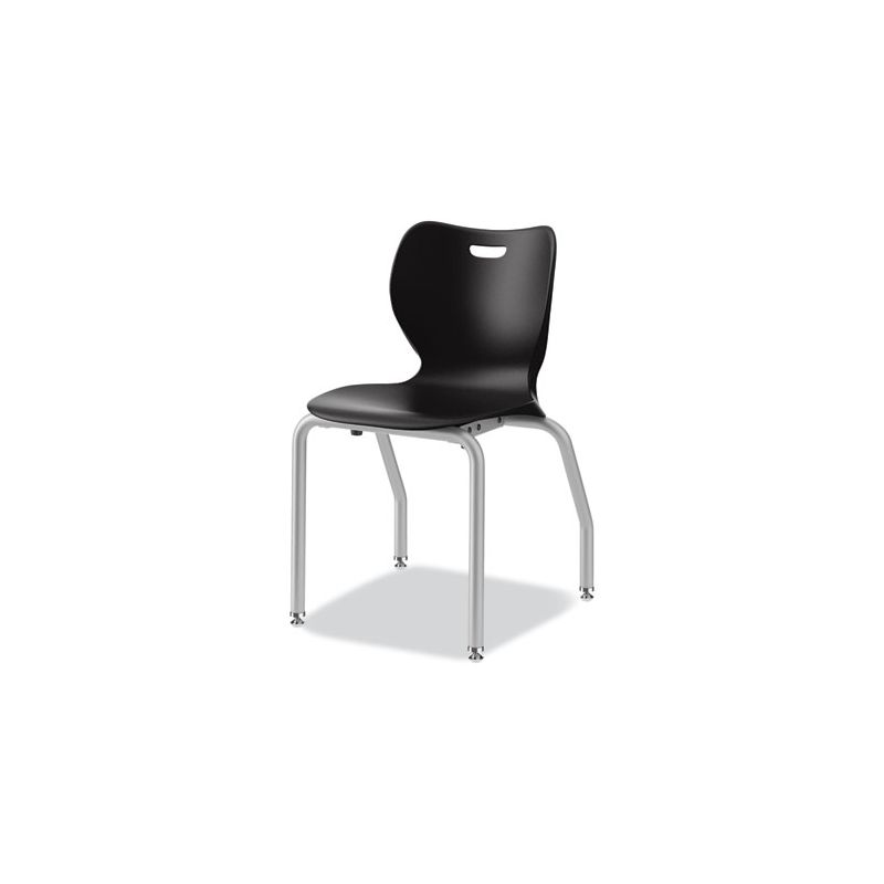 HON SmartLink Four-Leg Chair, 19.5" x 19.63" x 31", Onyx Seat, Onyx Base, 4/Carton, 1 of 8