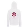 Everyday Kids Sports Collection Life-Is-Better-With-Goals Soccer Girls Zip Up Hoodie – Pink Heart Ball Graphic Sweatshirt - 2 of 4