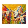 Trademark Fine Art-Marion Rose 'Dance of the Longhorns' Canvas Art - 2 of 4