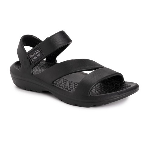 Essentials By Muk Luks Women's Surf Board Sandals-black S (5-6) : Target
