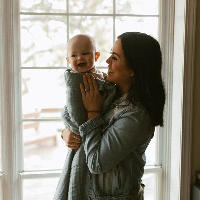 Blue Cotton Muslin Blanket for Toddler Boys